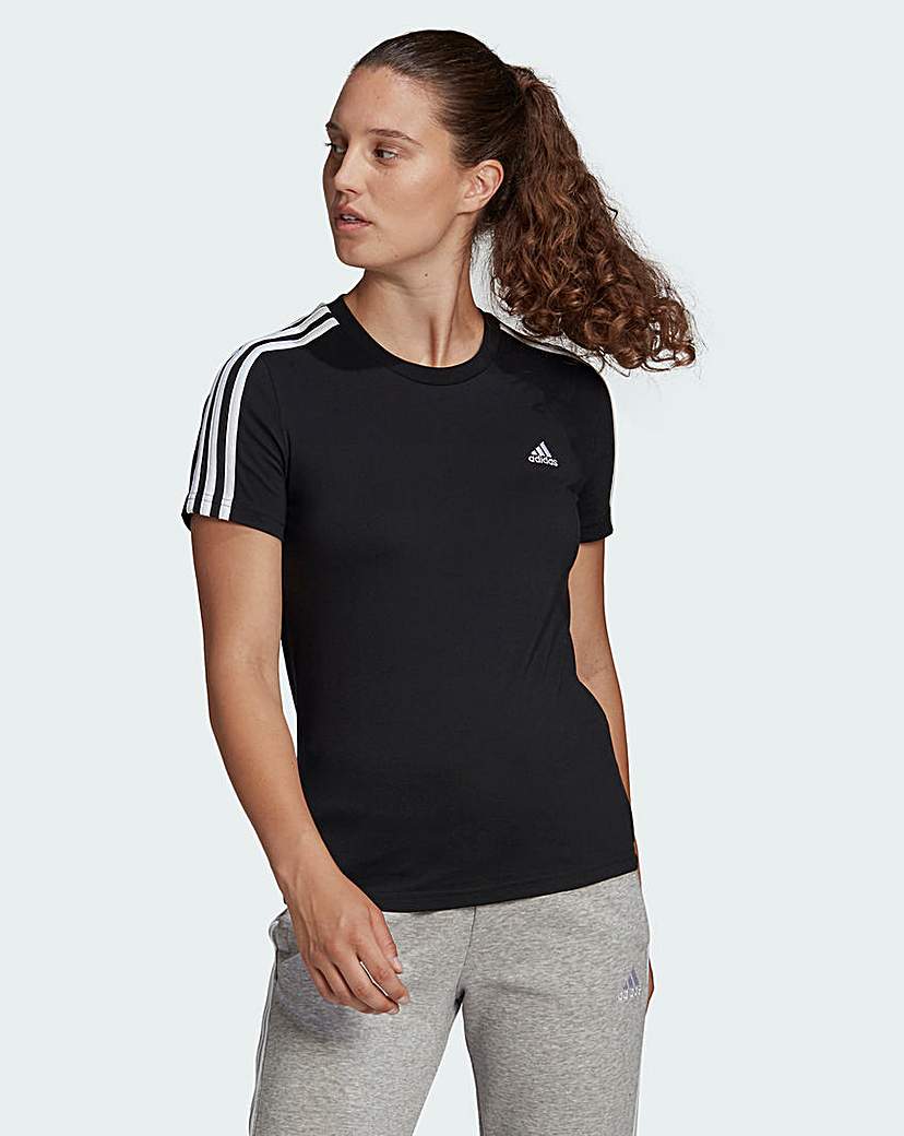 adidas 3 Stripe T-Shirt