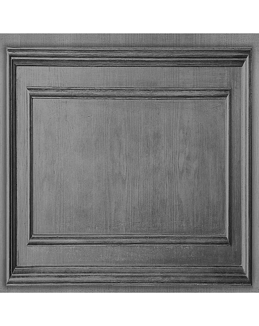 Wood Panel Dark Grey W/Paper