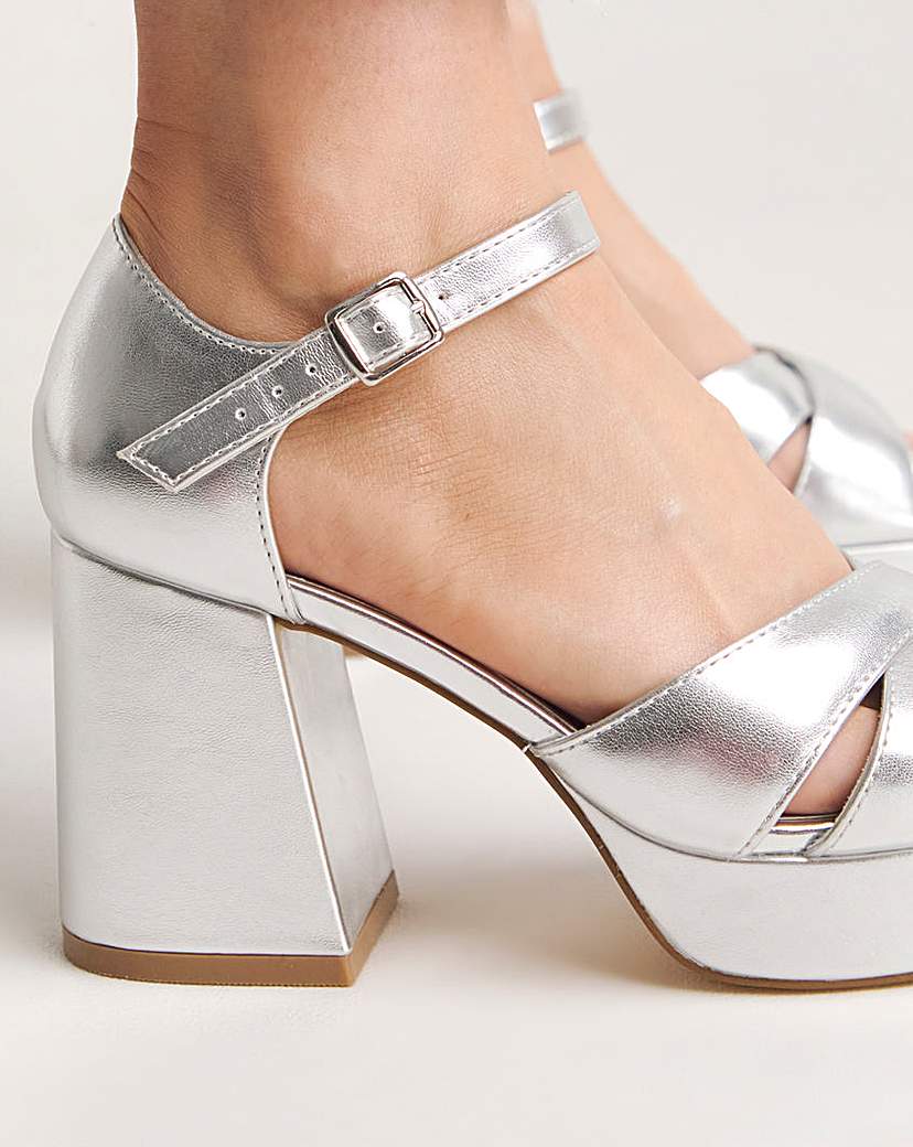 Cross Platform Heeled Sandals Standard