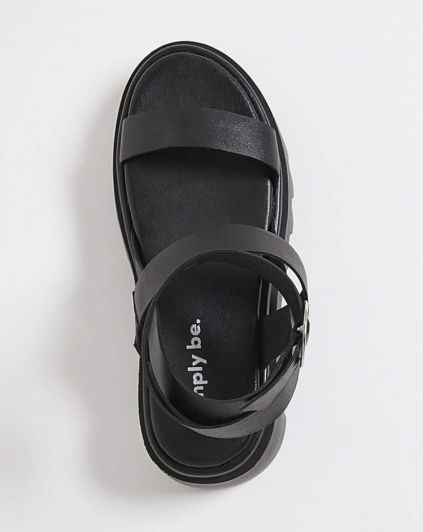 Chunky Cleated Sandals Ex Wide