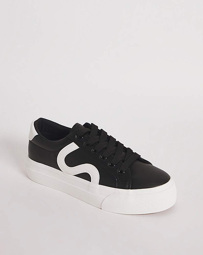 S Panel Trainers Wide Fit