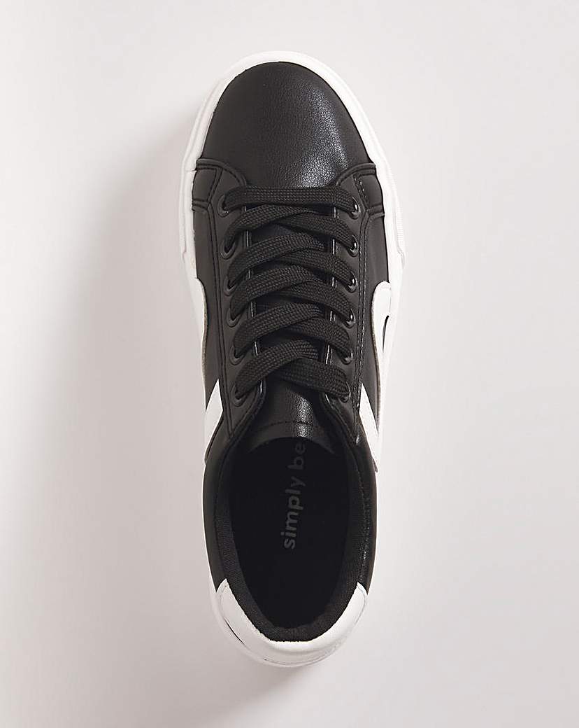 S Panel Trainers Wide Fit