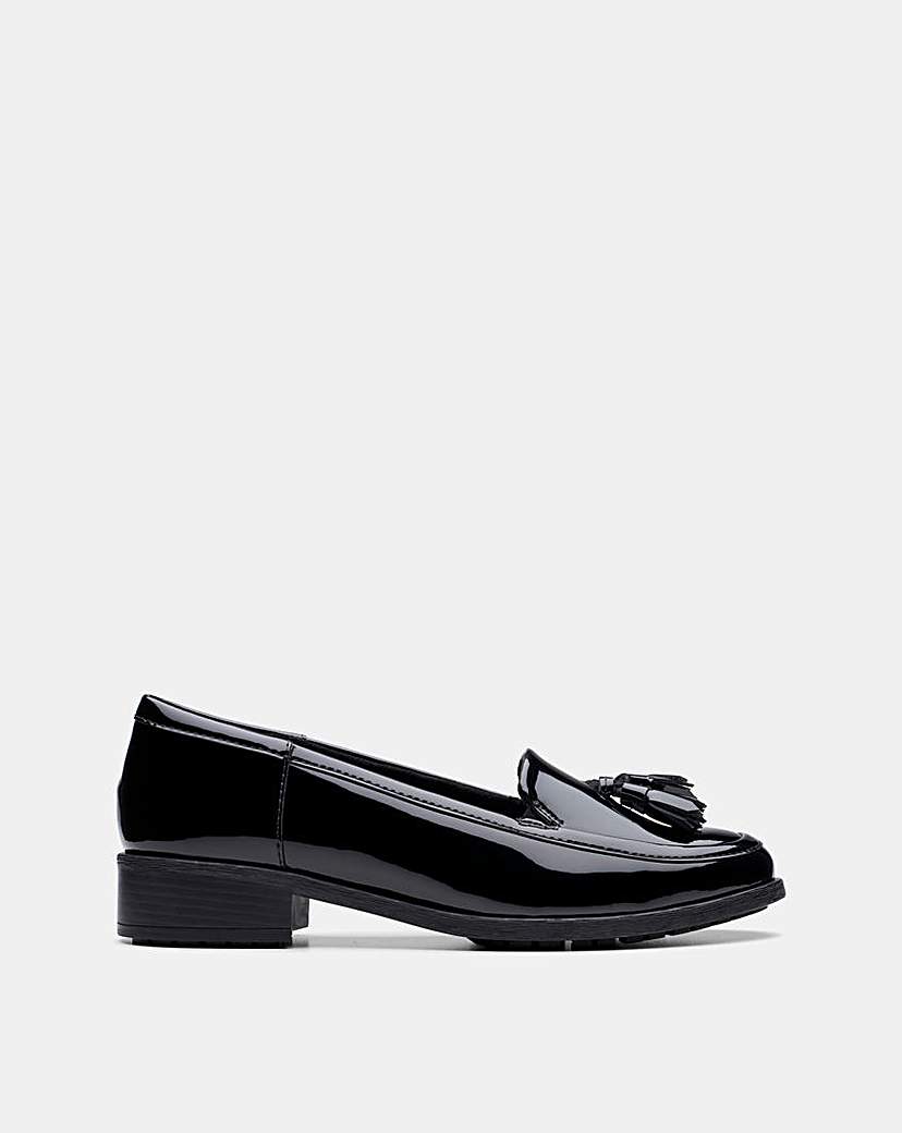 Clarks Havisham Patent Loafer Wide Fit