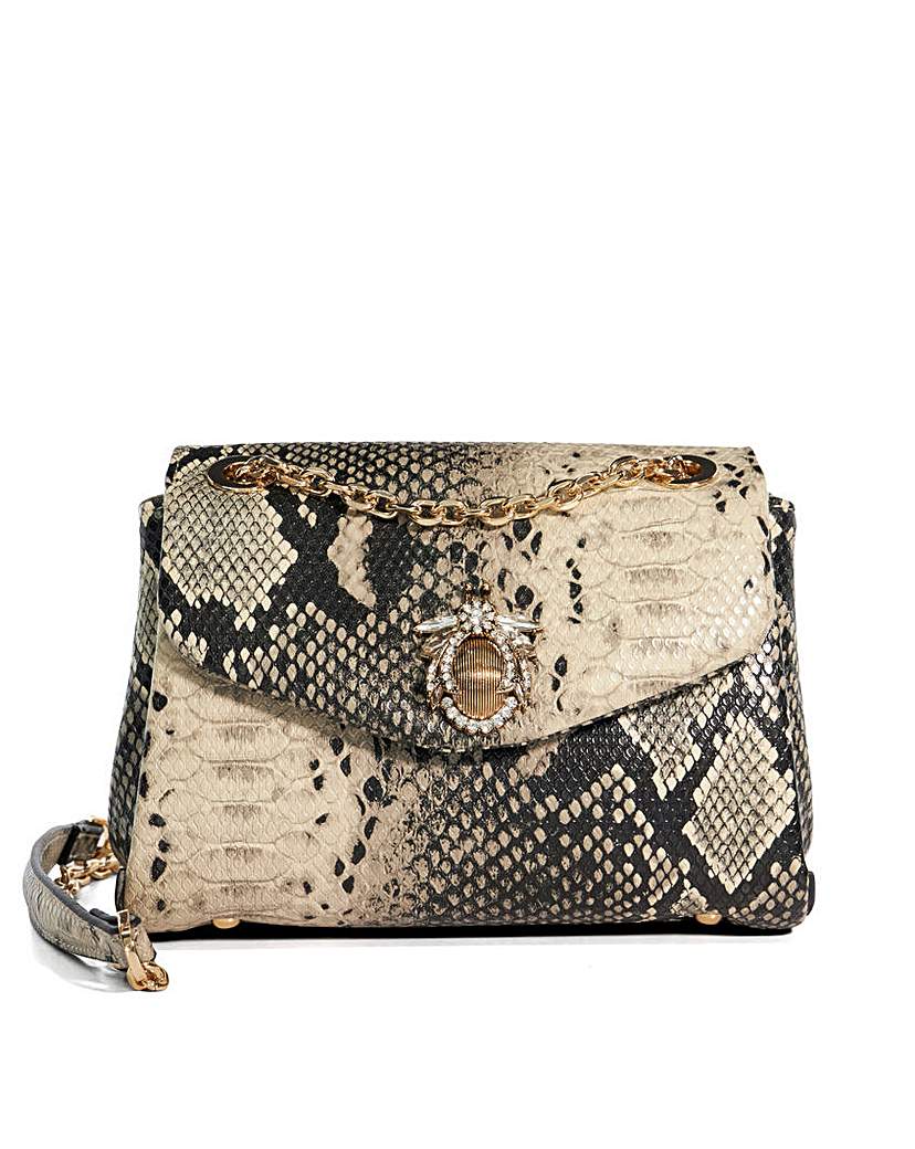 Dune Dusk Snakeprint Crossbody Bag