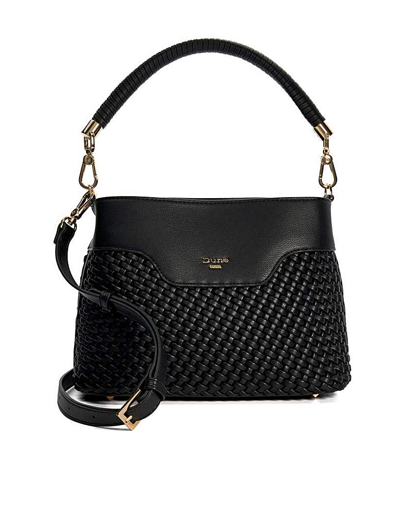 New In - Dune Woven Top Handle Shoulder Bag