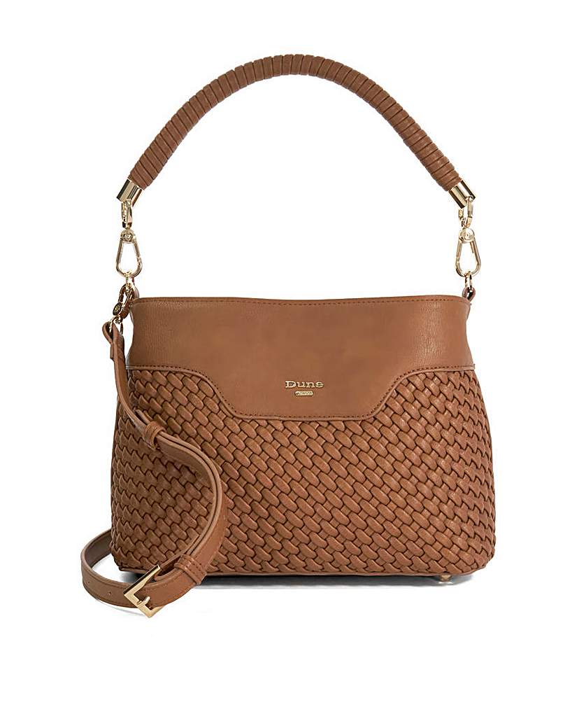 New In - Dune Woven Top Handle Shoulder Bag