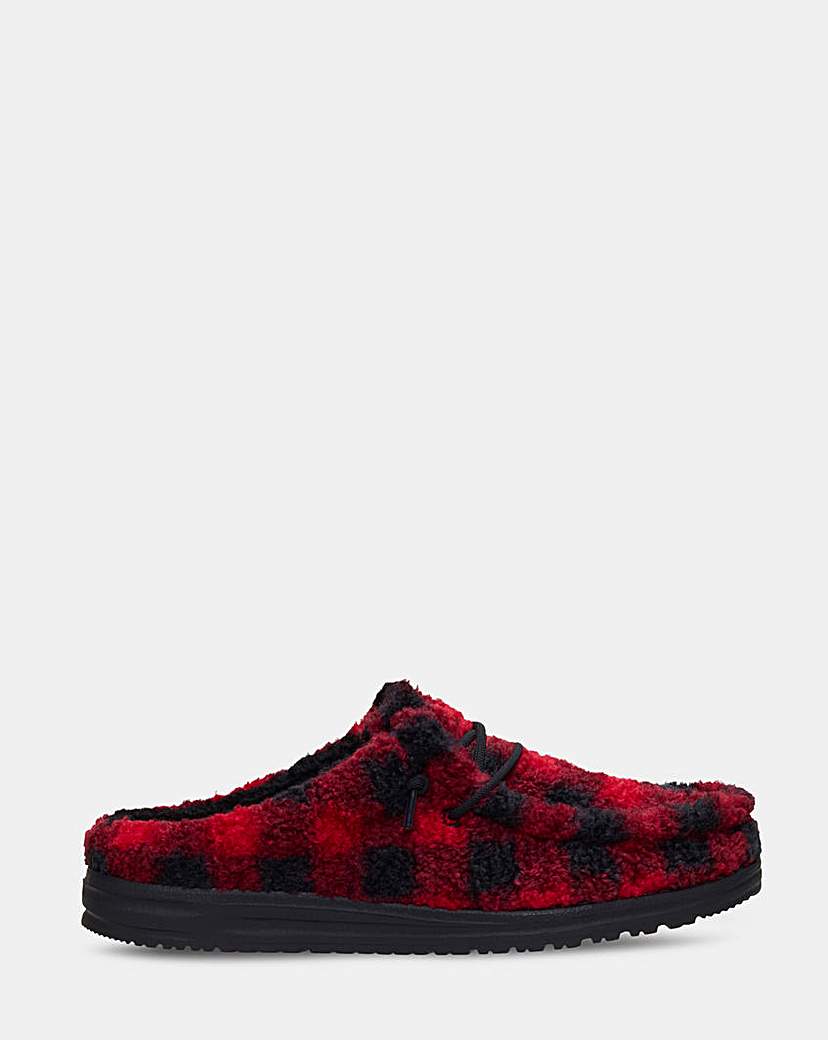 HeyDude Wally Buffalo Plaid Slipper
