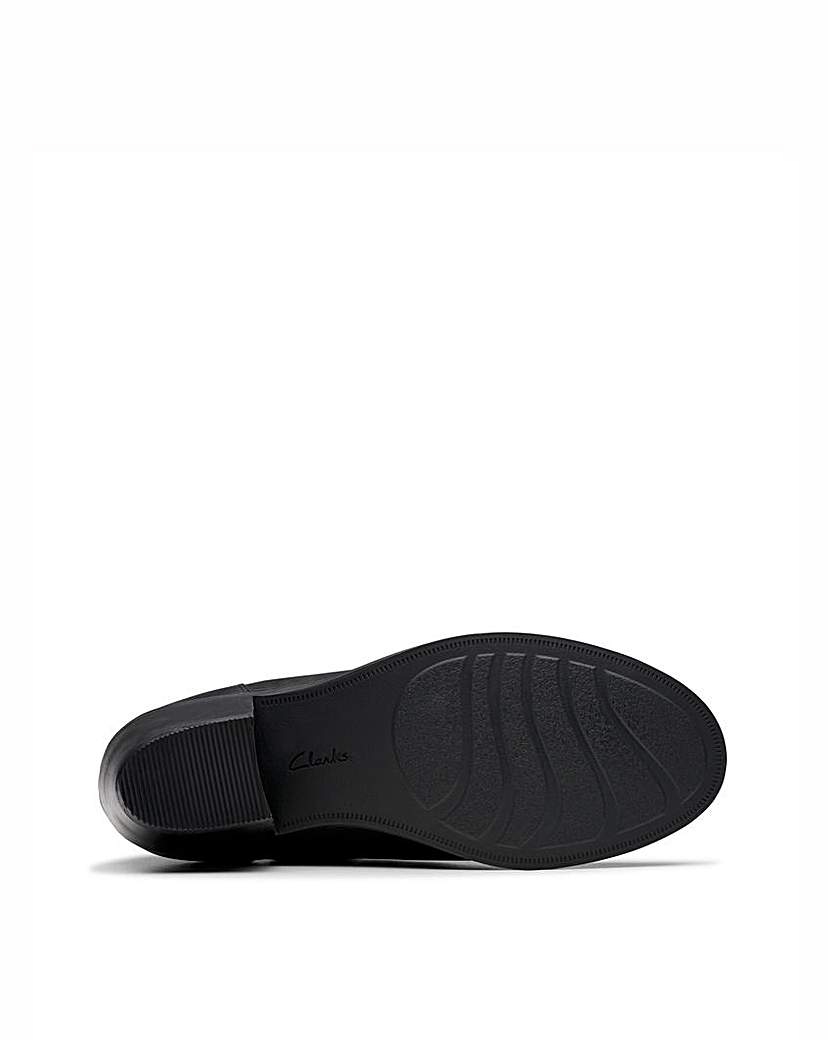 Clarks Neva Buckle Leather Boot D Fit