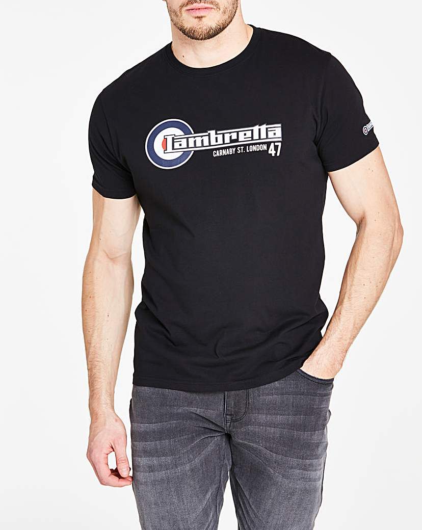 Image of Lambretta Flag Logo T-Shirt Long