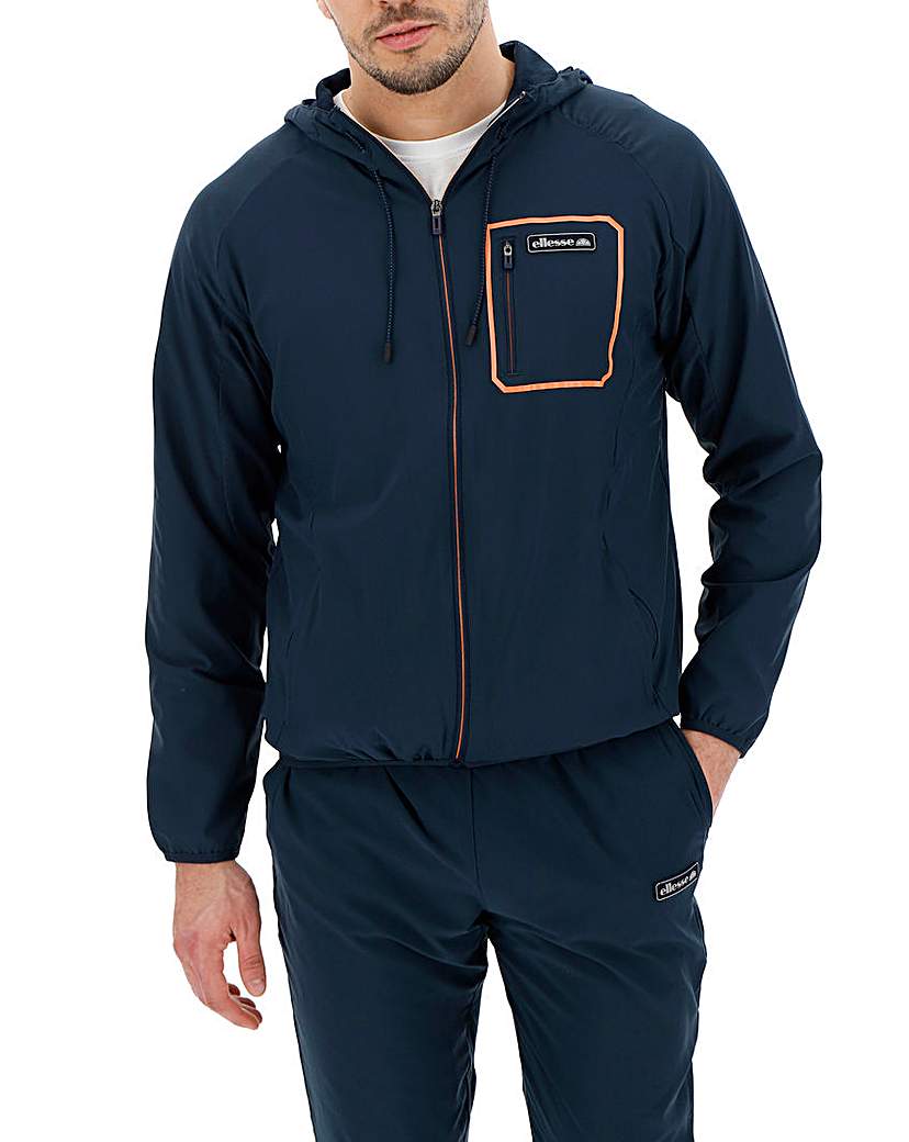 Image of ellesse Bari Woven Hooded Jacket Long