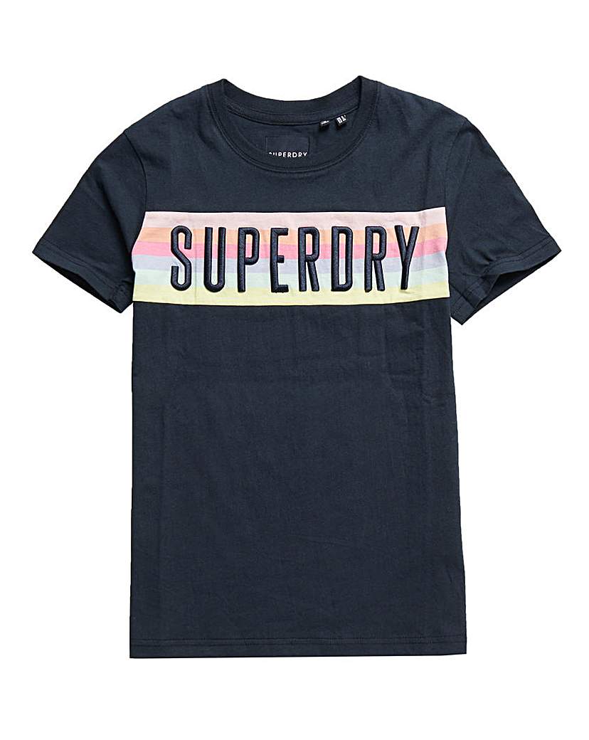 Superdry Superdry Rainbow Panel T-Shirt