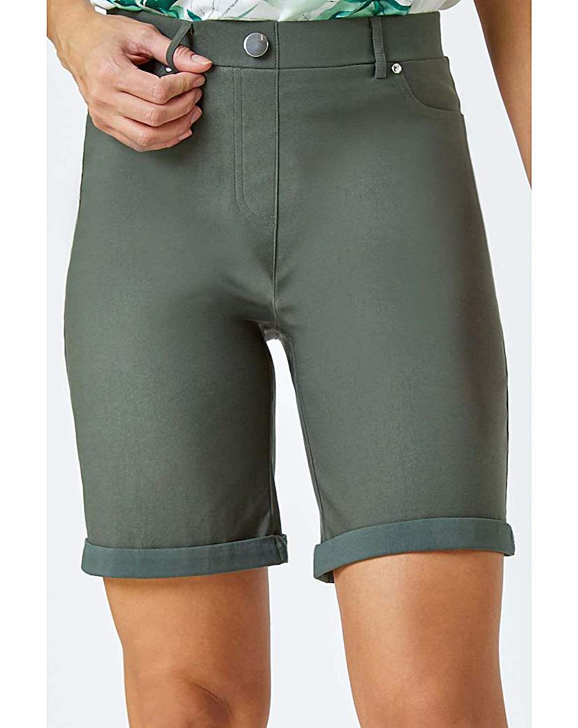 Roman Originals Women's Roman Turn Up Stretch Shorts