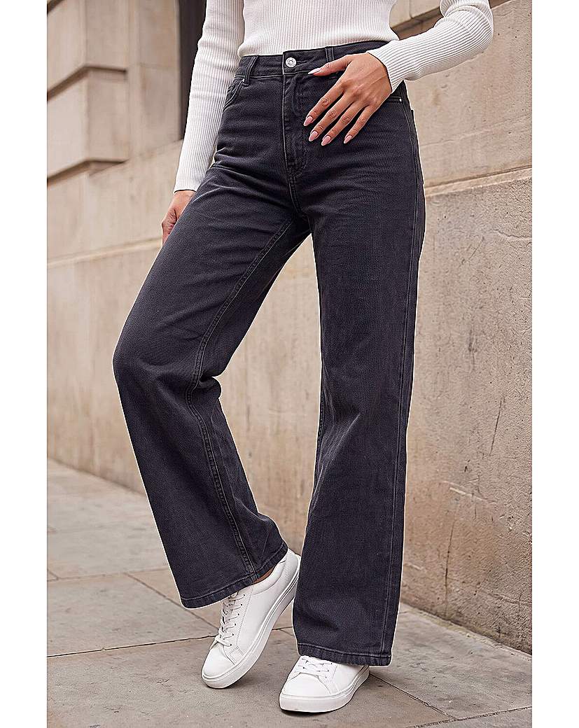 Roman Petite Wide Leg Jeans