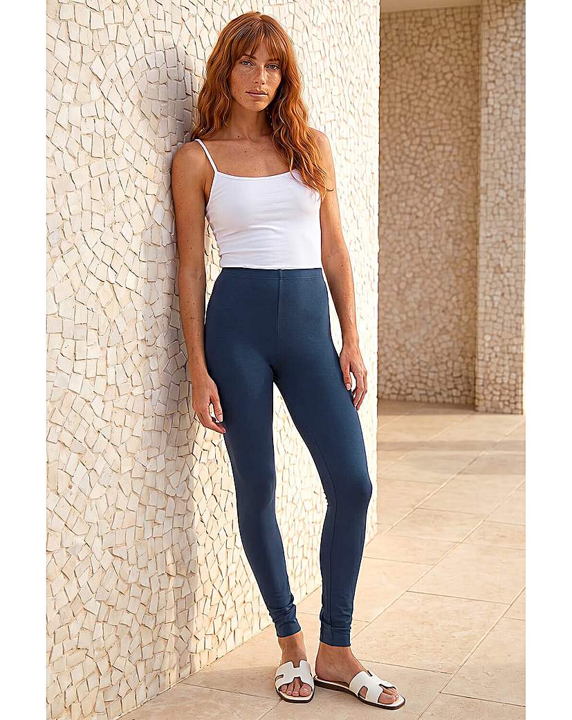 Roman Stretch Elastic Waist Leggings