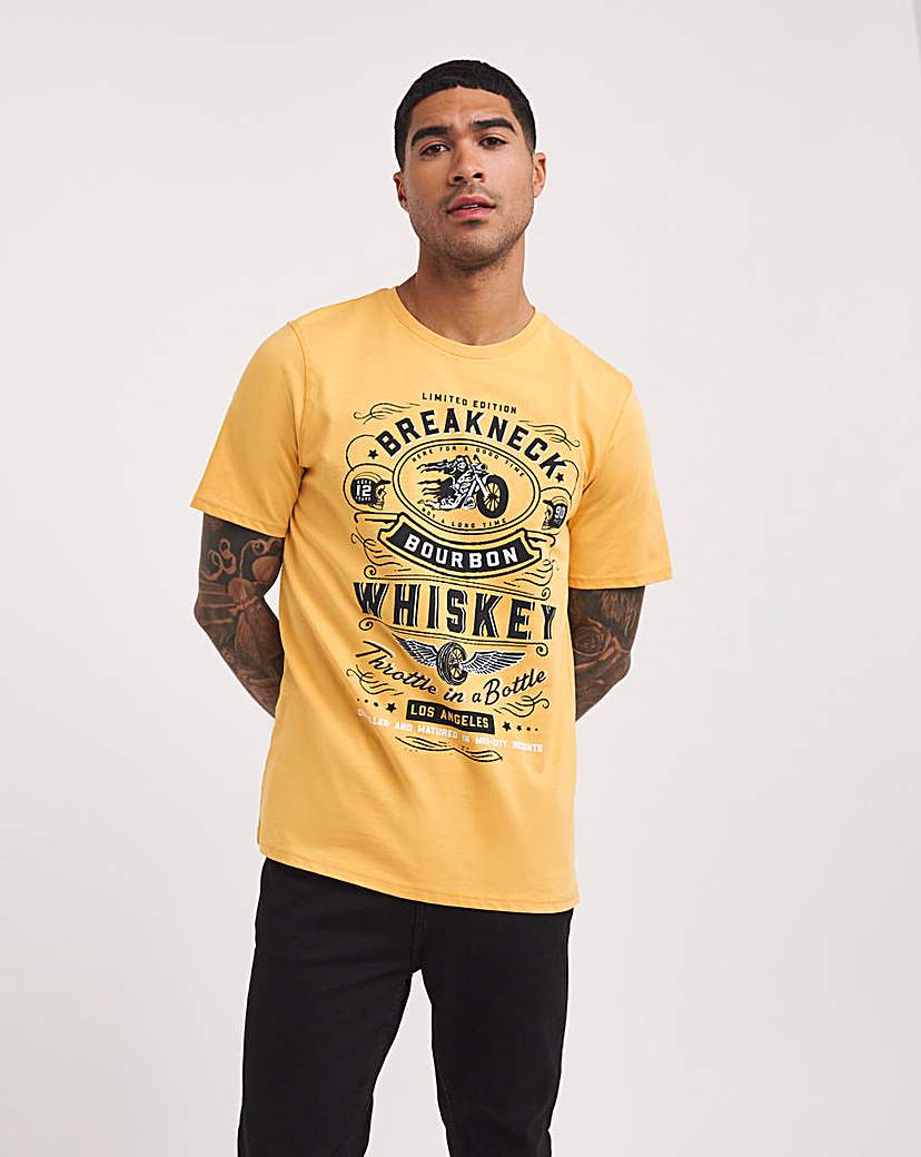 Image of Whiskey Print Graphic T-shirt