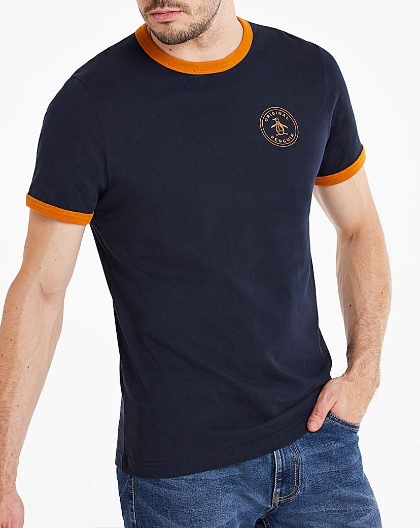 Image of Original Penguin Panel Ringer T-Shirt