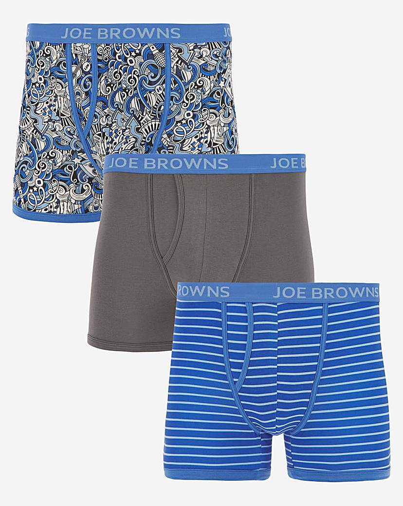 Image of Joe Browns Paisley Three Pack Boxers