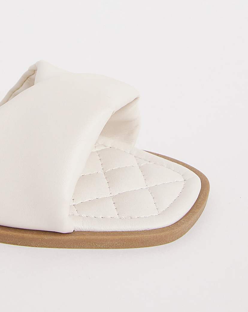 Two Part Flat Sandal Wide