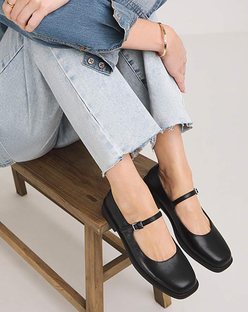 Leather Mary Jane Shoes | Simply Be