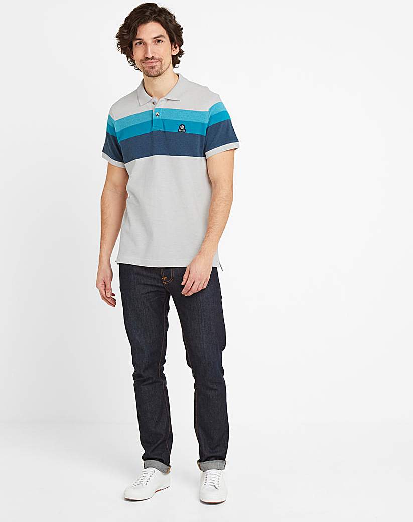 Image of Tog24 Ramsden Mens Stripe Polo Shirt