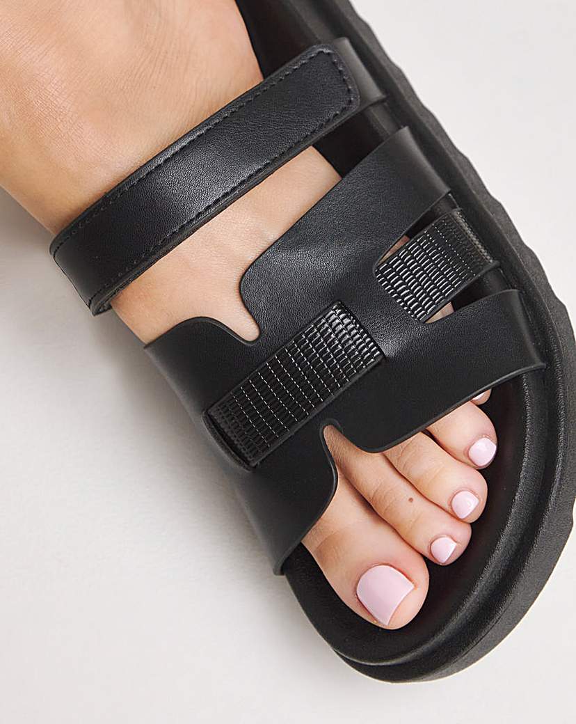 Woven Touch and Close Sandal Wide
