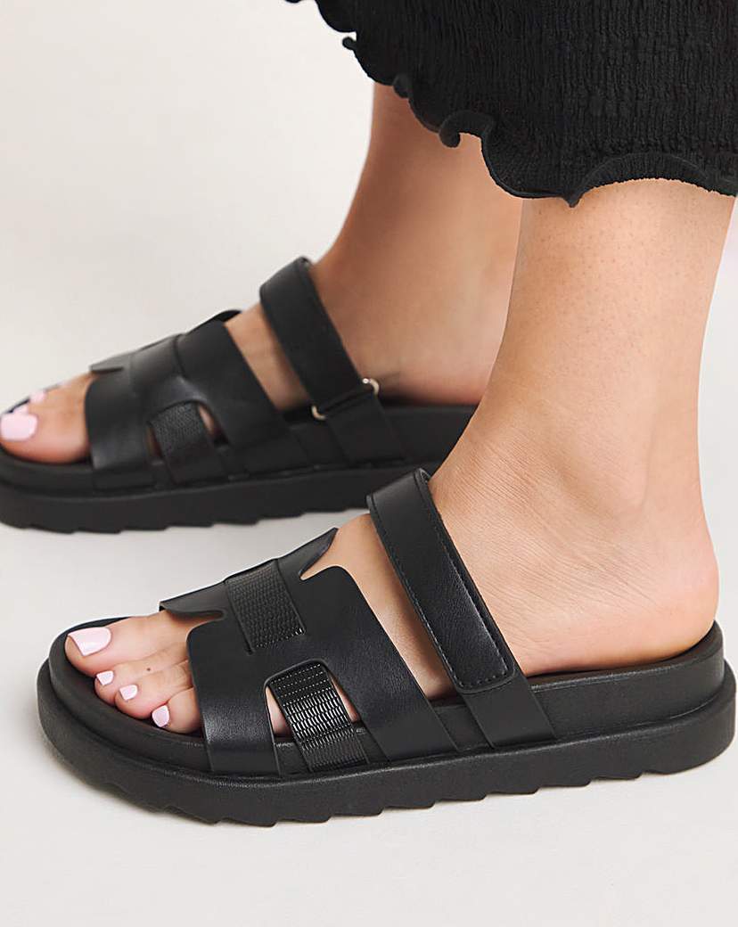 Woven Touch and Close Sandal Wide