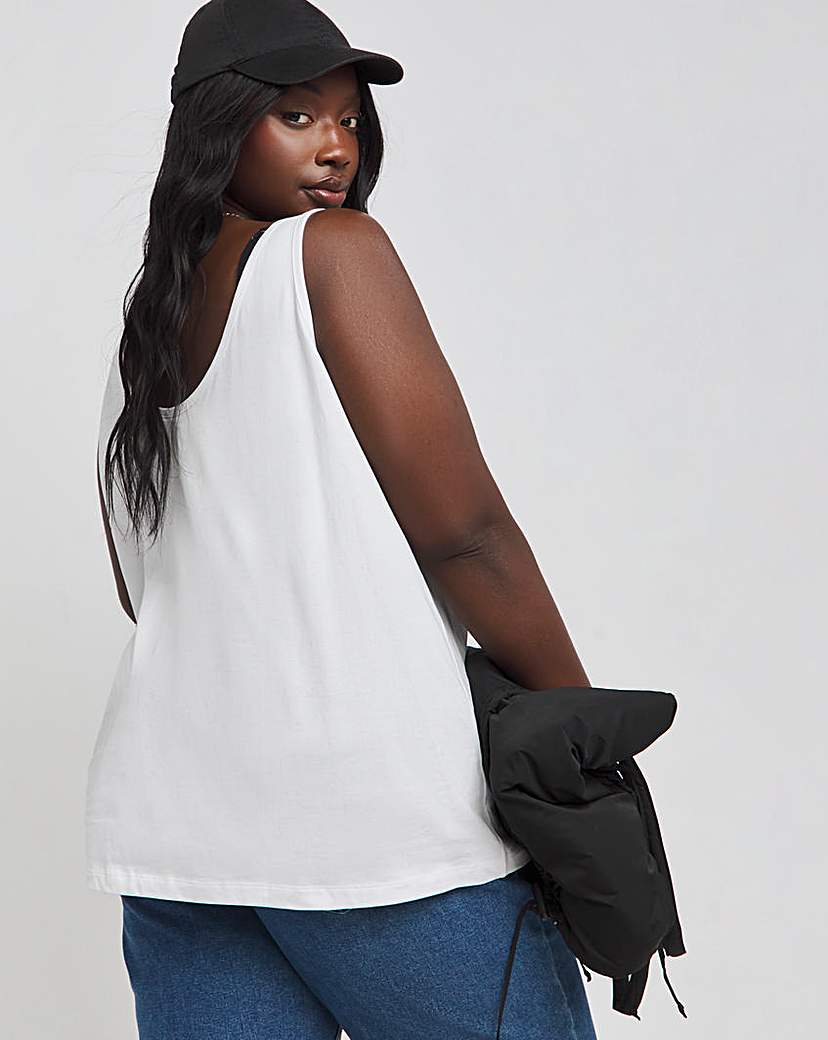 2 Pack Black & White Slouchy Vests