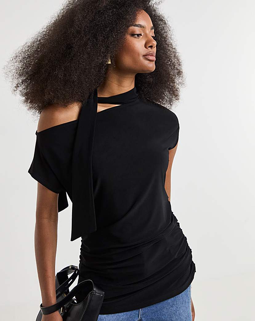 Off The Shoulder Scarf Top