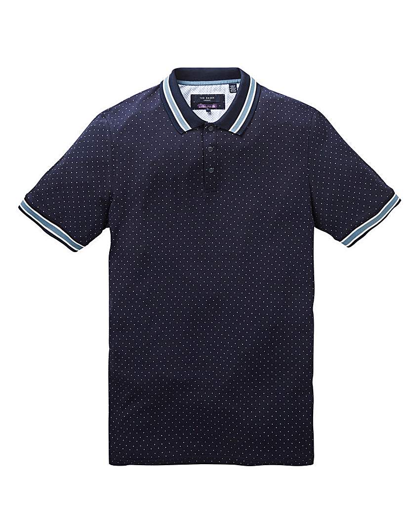 Image of Ted Baker Tall Mini Spot Polo Shirt