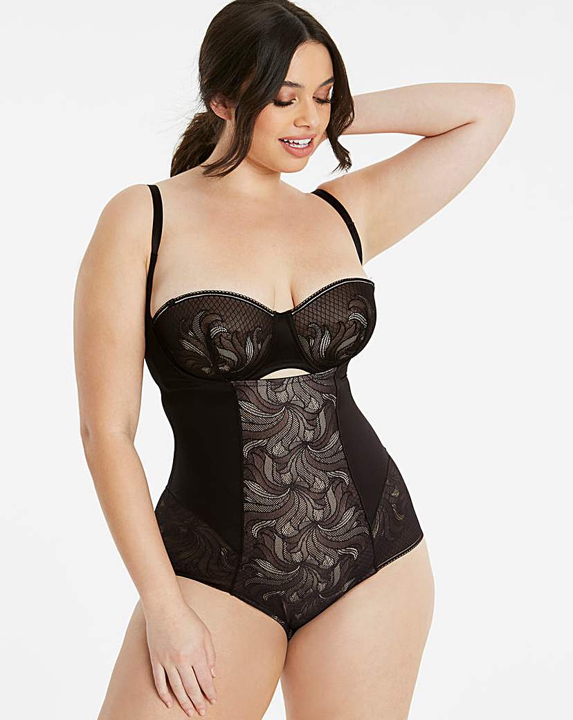 Image of Jacquard Underbust Black Bodyshaper