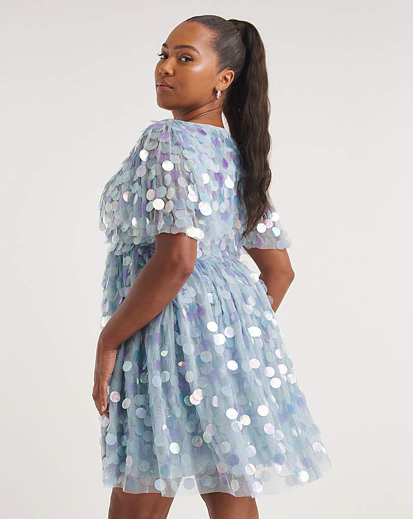 Maya Curve Wrap Front Floral Dress