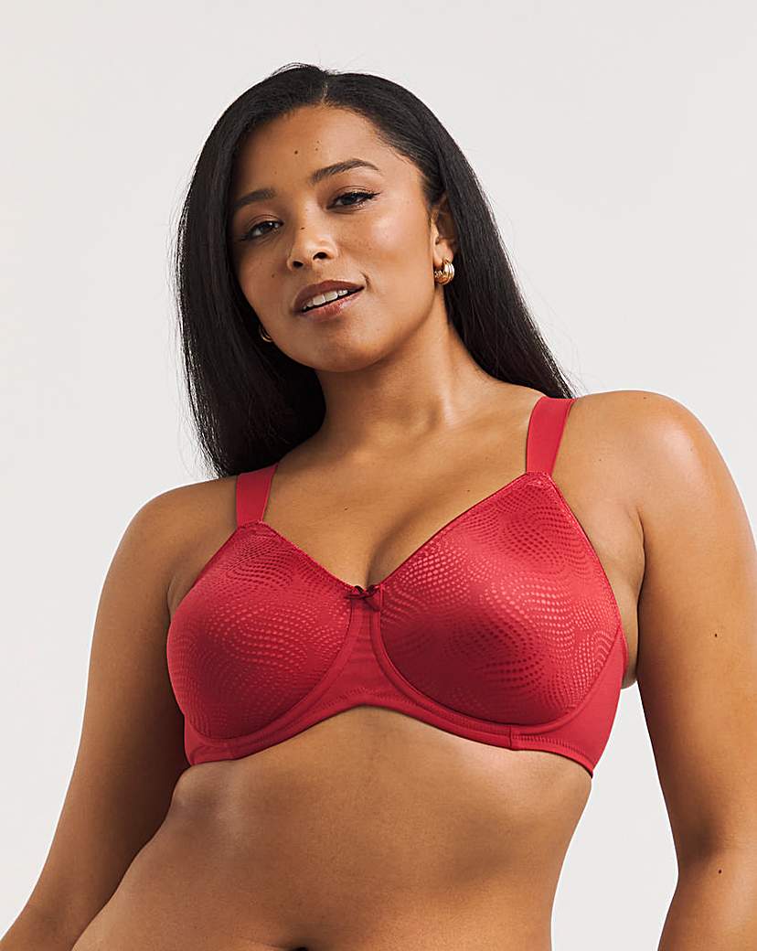 Triumph Essential Minimiser Bra Crimson