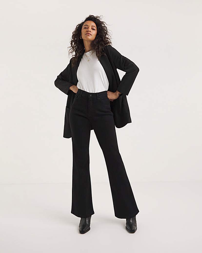 24/7 Organic Black Bootcut Jeans