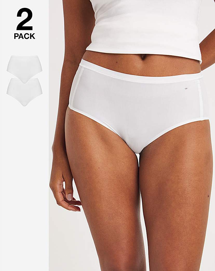 Triumph 2Pk Smart Micro Maxi Brief Wht