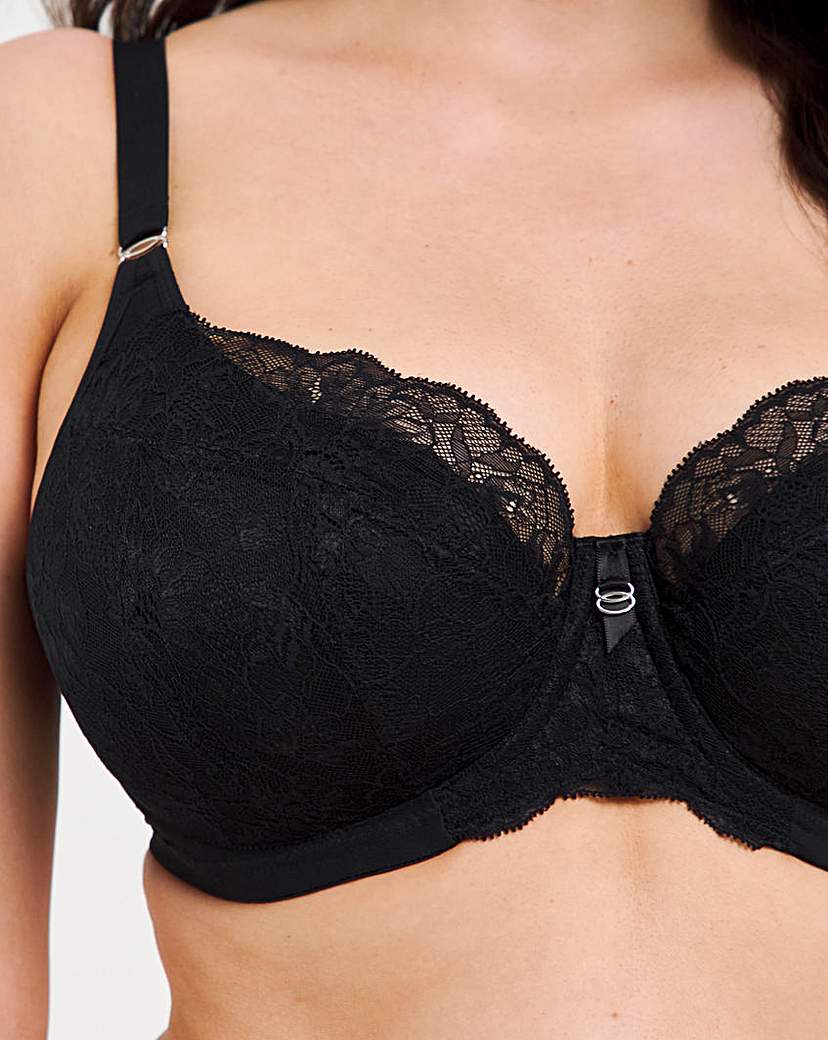 Elomi Brianna Padded Half Cup Bra Black