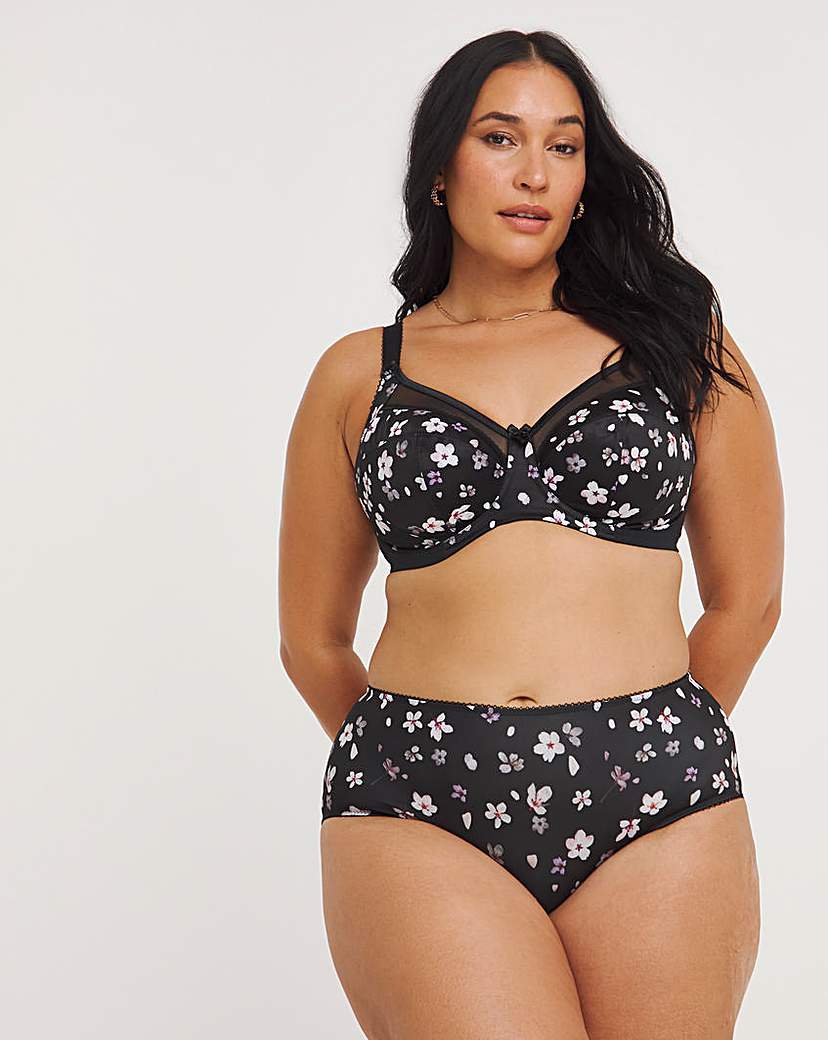 Goddess Kayla Full Fit Briefs Blk Print