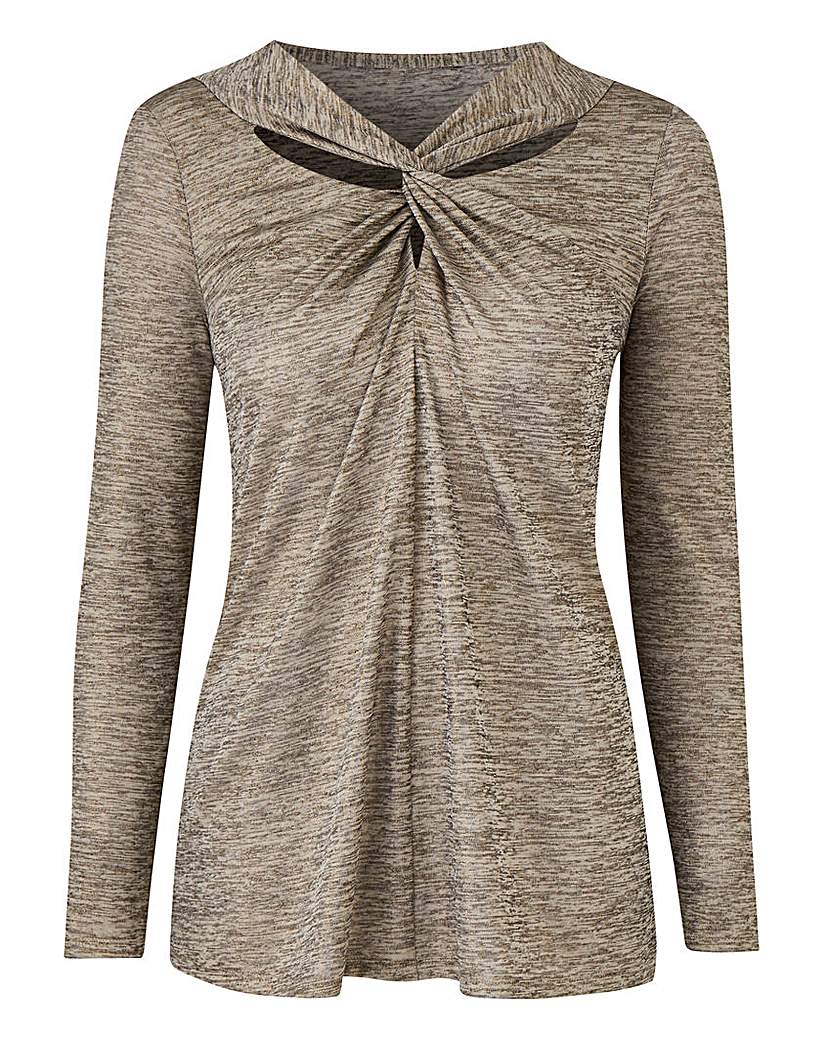 Image of Gold Twist Knot Top