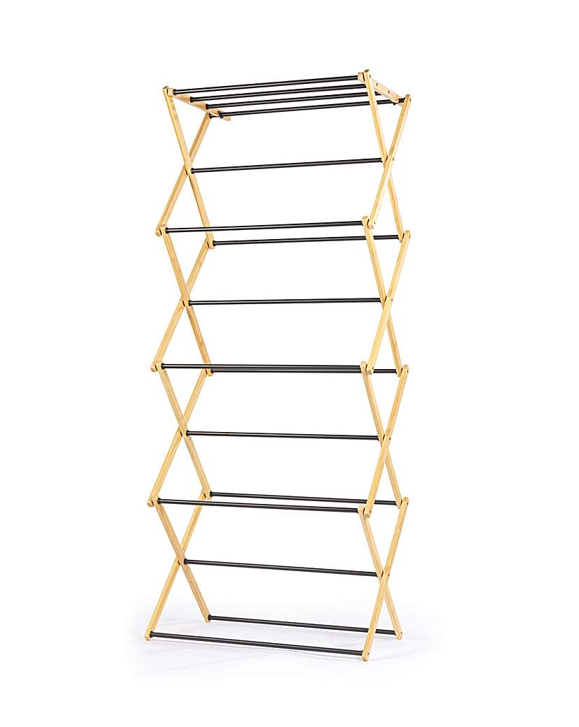 New In - Beldray Bamboo 4 Tier Clothes Airer