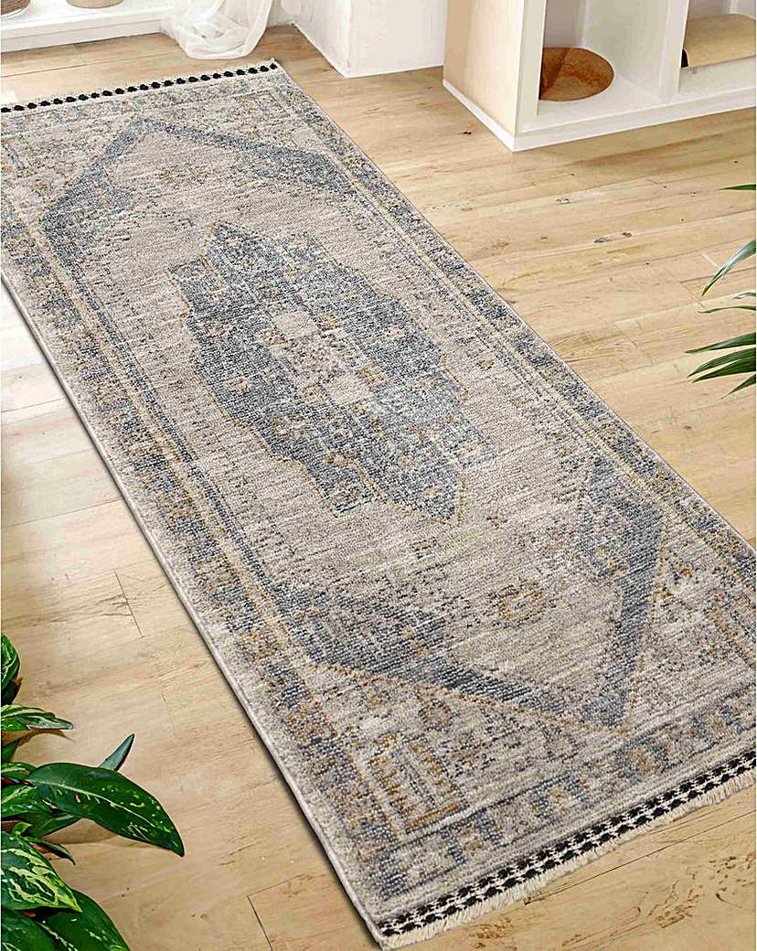 Mateo Medallion Runner - Blue
