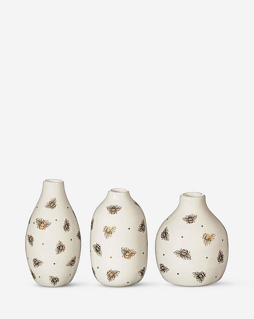 Sass & Belle Bees set of 3 Vases