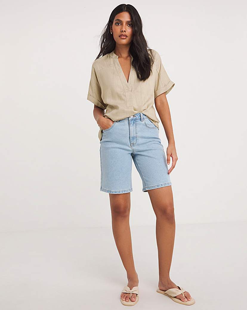 Light Blue Bermuda Shorts