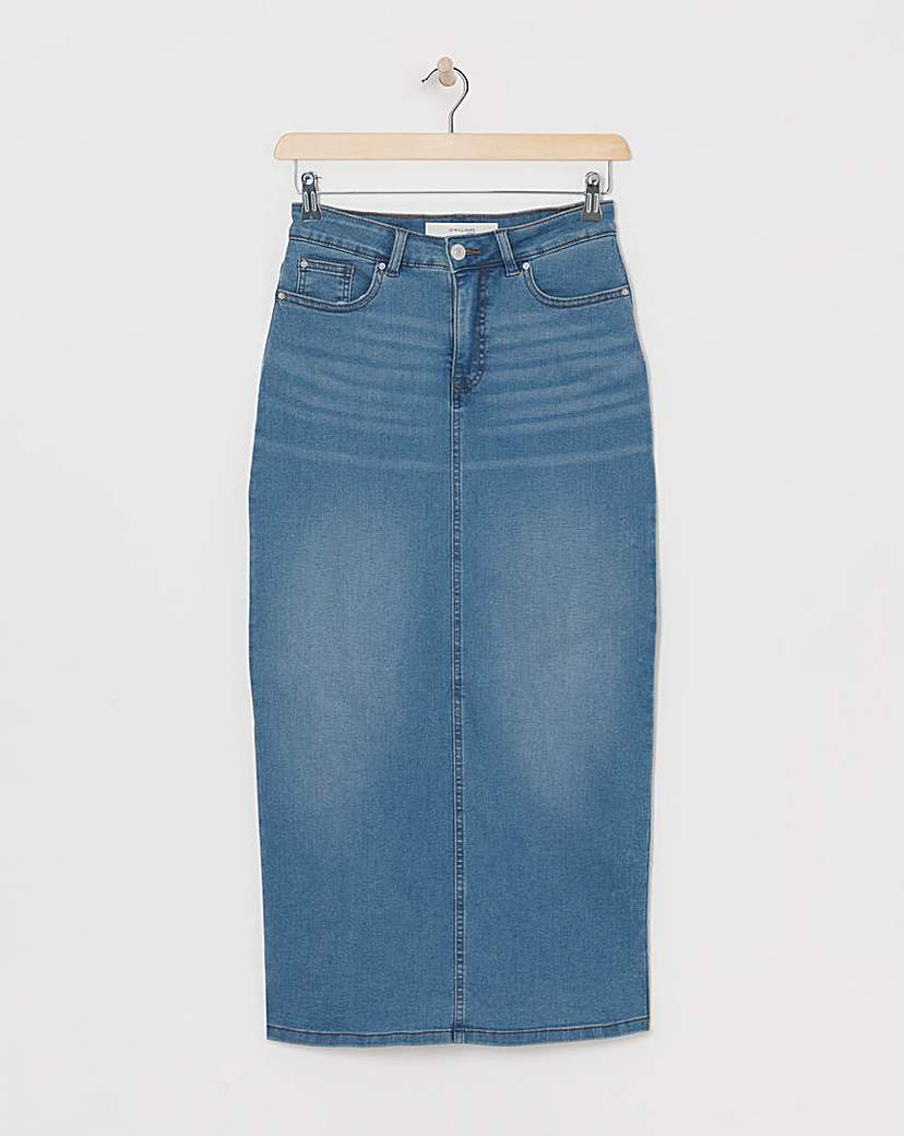 Blue High Waist Super Soft Maxi Skirt