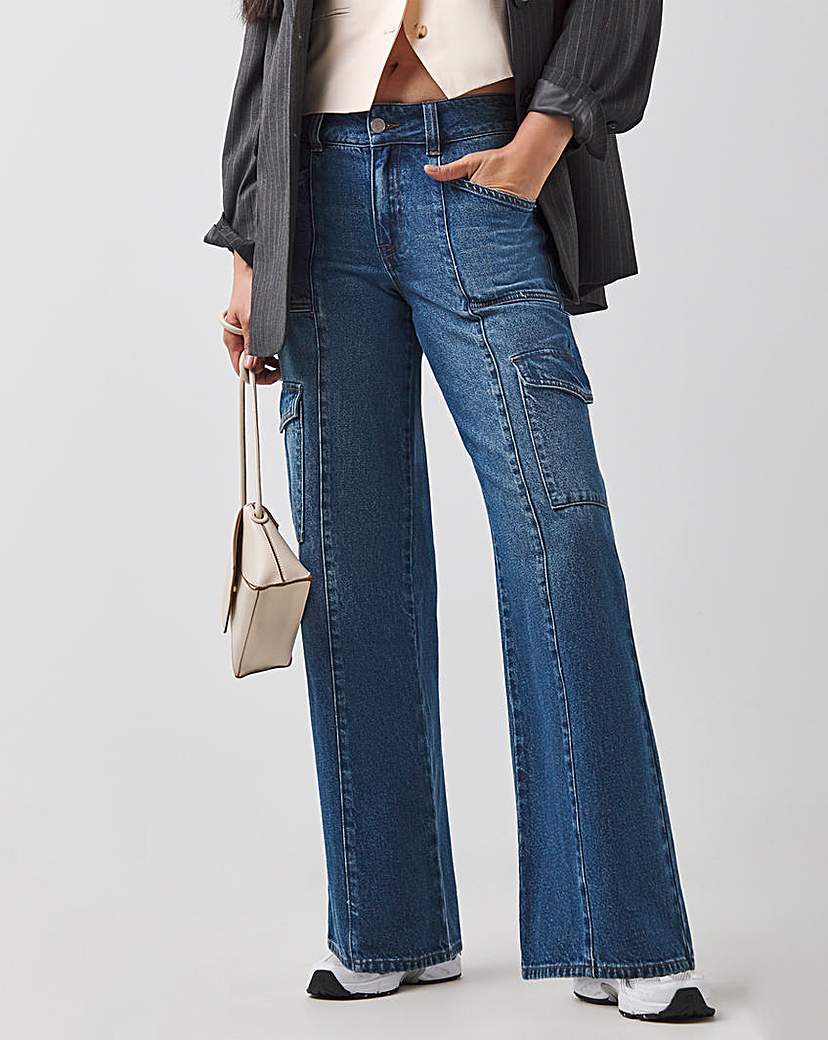 Cargo Wide Leg Jeans