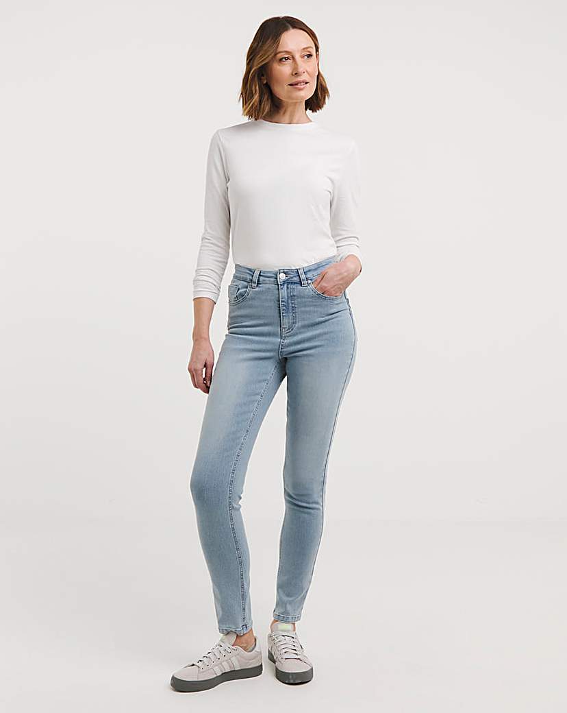 High Waist Super Soft Slim Leg Jean