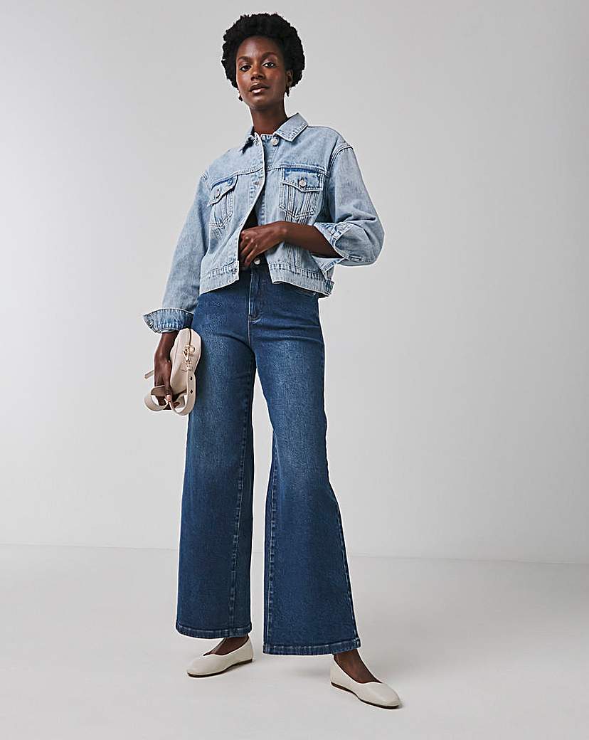 New In - Magisculpt Blue Wide Leg Jeans