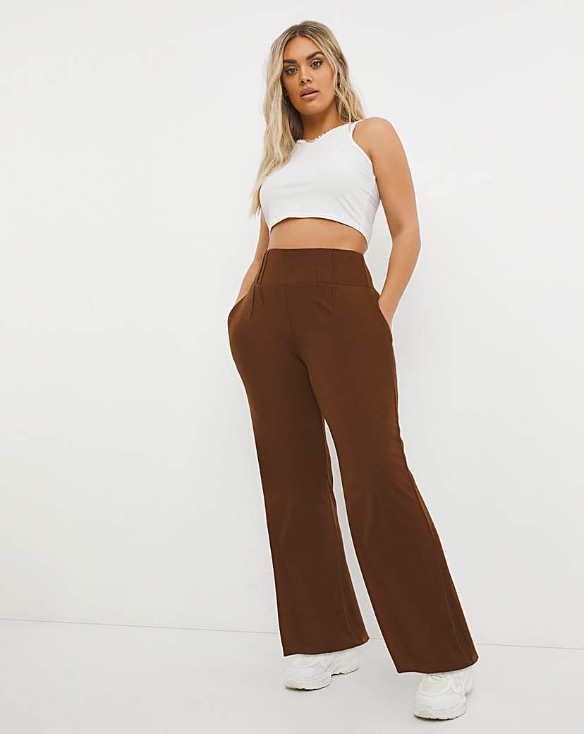 Waffle Wide-Leg Trouser