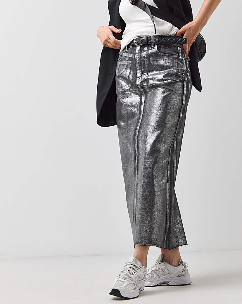 Metallic Coated Skirt