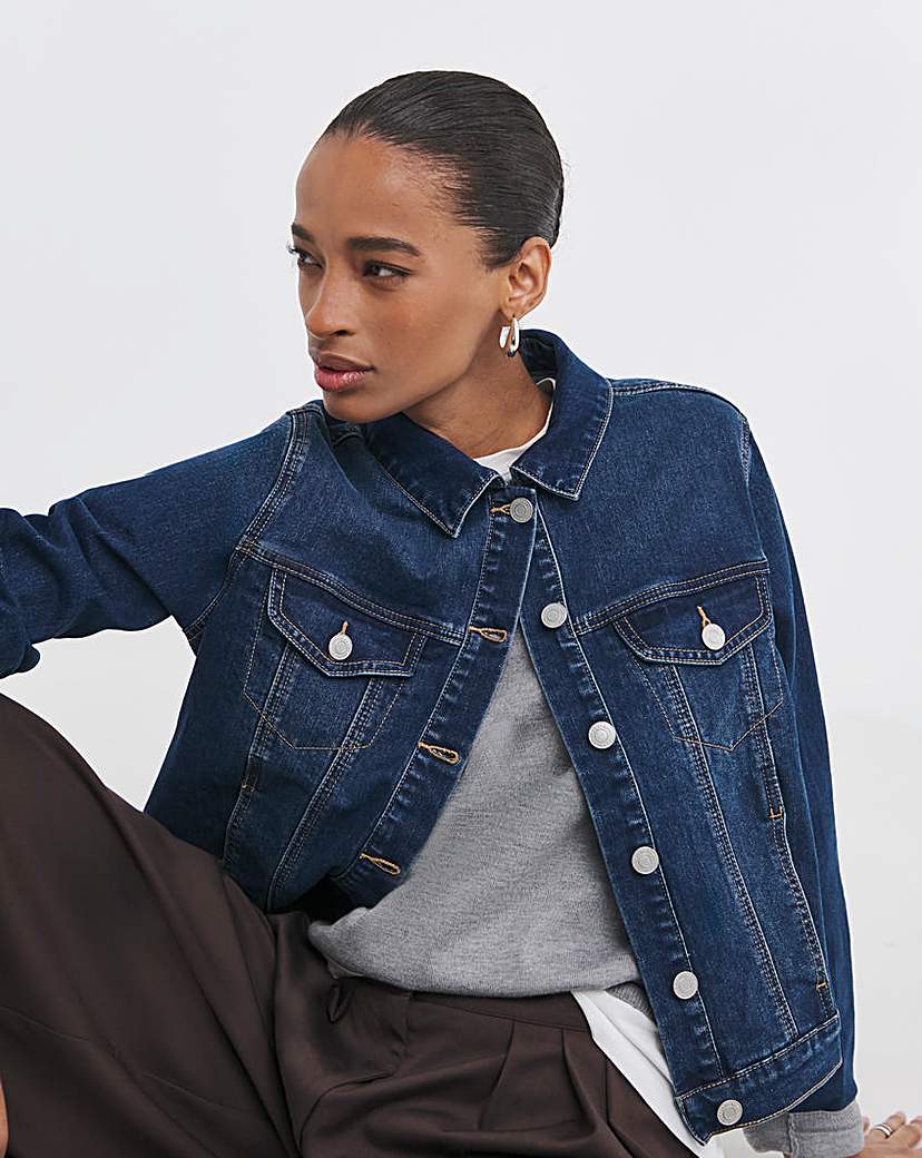 New In - Mid Blue Ultimate Stretch Denim Jacket