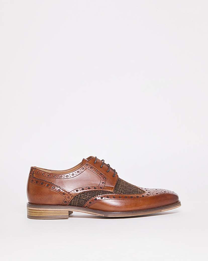 Joe Browns Leather Brogue Wide Fit