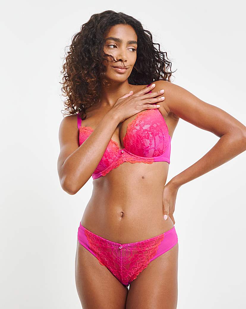 New In - Ann Summers Sexy Lace Brazilian Bt Pink